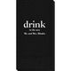 Big Word Drink Guest Towels Image 4 of 4